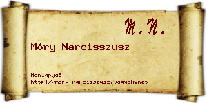 Móry Narcisszusz névjegykártya